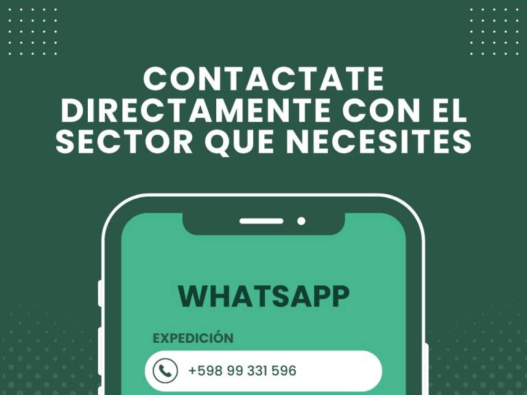 Contactate directamente con el sector que necesites!