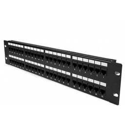 Patchera 48 Puertos MYConnection! MYC-48P5ECM CAT5E con Organizador de Cable