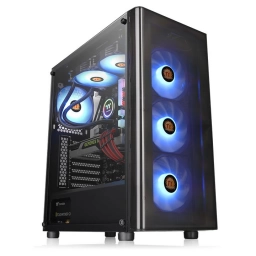 Gabinete Gamer Thermaltake V200TG Lateral Transparente Mid Tower + Fuente de 600W
