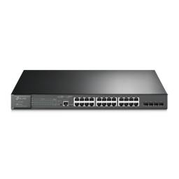 Switch TP-LINK TL-SG3428MP | 24 Puertos Gigabit PoE ataf, 4 SFP Gigabit, 2 Puertos Consola (micro-USB y RJ45)