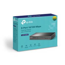 Switch TP-LINK TL-SF1008LP 8 Puertos 10/100 con 4 POE Carcasa Metlica