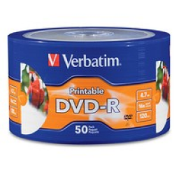 DVD Virgen Verbatim DVD-R 97167 Imprimible - Bulk 50 unidades 