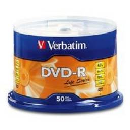 DVD Virgen Verbatim DVD-R 97176 - Bulk plástico 50 unidades.