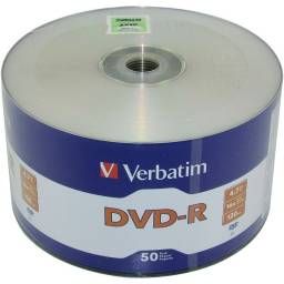DVD Virgen Verbatim DVD-R 97493 - Bulk 50 unidades.