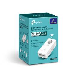 Adaptador de Red a Corriente WiFi AV1300 TP-LINK TL-WPA8631P Satlite Powerline Dual band ( 1 Unidad)