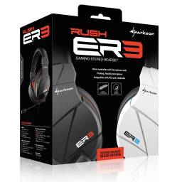 Auricular Sharkoon RUSH ER3 con micrfono 2x3.5 Gamer Blanco