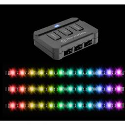 Paquete 3 Tiras Led con Control ThermalTake magntica RGB Lumi Color 256C 