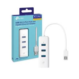 Adaptador de Red TP-LINK UE330 | USB 3.0 a Ethernet Gigabit y 3 puertos USB