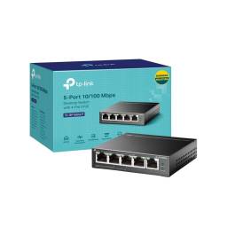 Switch TP-LINK TL-SF1005LP 5 Puertos 10/100 con 4 POE Carcasa Metlica