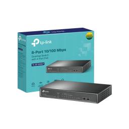 Switch TP-LINK TL-SF1008LP 8 Puertos 10/100 con 4 POE Carcasa Metlica