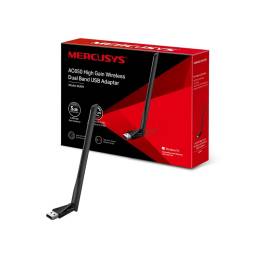 Mini Adaptador USB Wireless AC650 MERCUSYS MU6H Dual Band Alta Ganancia
