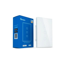 Interruptor Inteligente de Pared Sonoff T2US3C-TX | WiFi y RF, T�ctil, 3 Pulsadores