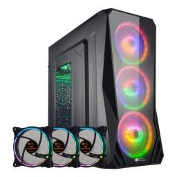 Combo Gabinete ATX SHOT-FA-3148 + 3 fanes RGB | Shot Gaming