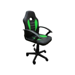 Silla Gamer para Ni�os | Ergon�mica, Reposabrazos, Negra y Verde