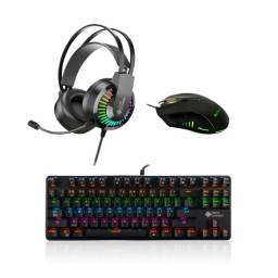 Combo Teclado 919 + Mouse M799 +  Auriculares GT68 | Shot Gaming Pro Series