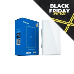 BLACK FRIDAY Interruptor Inteligente de Pared Sonoff T0US1C-TX | WiFi, T�ctil, 1 Pulsador