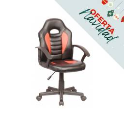 PROMO NAVIDAD Silla Gamer para Nios | Ergonmica, Reposabrazos, Negra y Roja