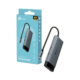 Hub TP-LINK UH5020C | Conector USB-C, Puertos USB-C, 3 USB 3.0, HDMI (4K)