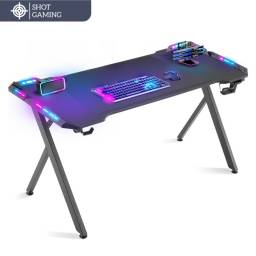 Escritorio Gamer Shot Gaming SHOT-DESK-S201 | LED RGB multicolor