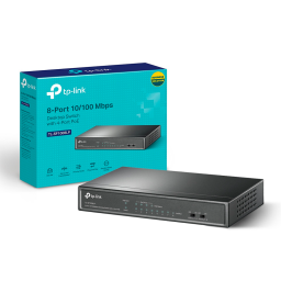 Switch TP-LINK TL-SF1008LP | 8 Puertos RJ45 10100 (4 Puertos PoE af)