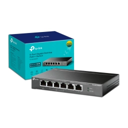 Switch TP-LINK TL-SG1006PP | 6 puertos RJ45 (3 Puertos PoE+, 1 Puerto PoE++) 