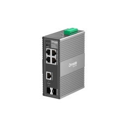 Switch industrial TP-LINK IES206G | 6 Puertos Gigabit (4 RJ45, 1 RJ45/SFP, 1 SFP)