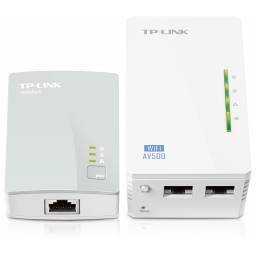 Adaptadores de Red a Corriente Wi-Fi AV500 TP-LINK TL-WPA4220 KIT Powerline 300 Mbps WiFi ( KIT 2 Unidades)