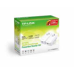 Adaptadores de Red a Corriente AV1200 TP-LINK TL-PA8010P KIT  Powerline PassThrough Gigabit ( KIT 2 Unidades)