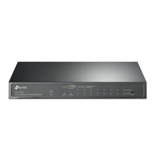 Switch TP-LINK TL-SG1210MPE | 9 Puertos Gigabit  (1 Puerto SFP Gigabit, 8 Puertos PoE) 