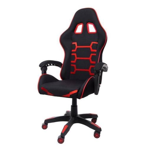 Silla Gamer Nibio Savage GC112 | Reposabrazos, Negra y Roja