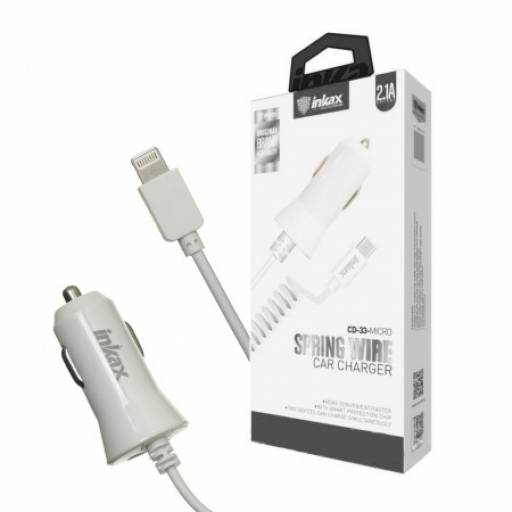 Cargador de Auto para iPhone Inkax | 2.1 A