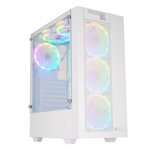 Gabinete Gamer Shot Gaming Pro Series SHOT-SUP-8015WHITE | Cristal Templado, RGB Frontal