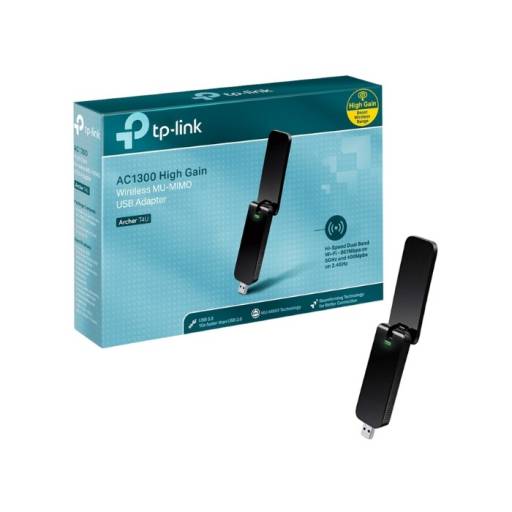 Adaptador Inalmbrico USB TP-LINK Archer T4U | AC1300, Alta Ganancia