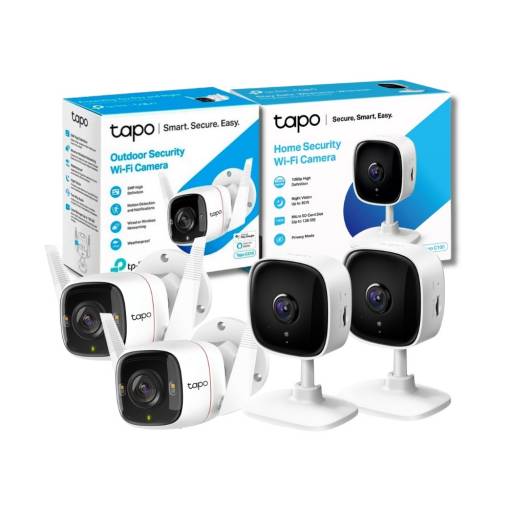 KIT 4  -  2 Cmaras TAPO C310  + 2 Cmaras TAPO C100