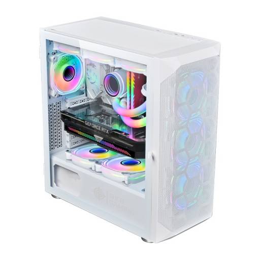 Gabinete Gamer Shot Gaming Pro Series SHOT-SUP-230B-WHITE | Cristal Templado