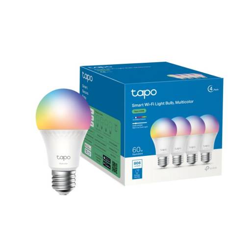 L�mpara LED Smart Wi-Fi TP-LINK Tapo L530E Con Cambios de Color (4-pack)