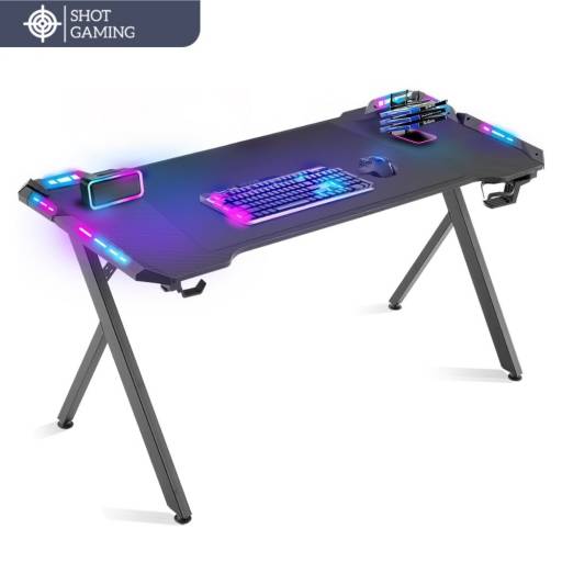 Escritorio Gamer Shot Gaming SHOT-DESK-S201 | LED RGB multicolor
