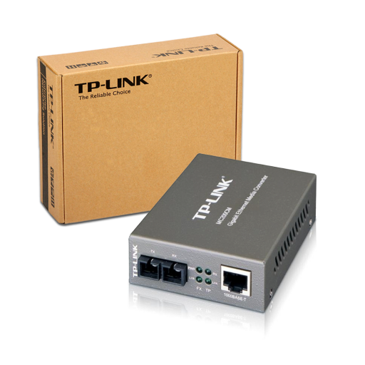 Convertidor de medios Multimodo TP-LINK MC200CM | SC Gigabit, Ethernet Gigabit
