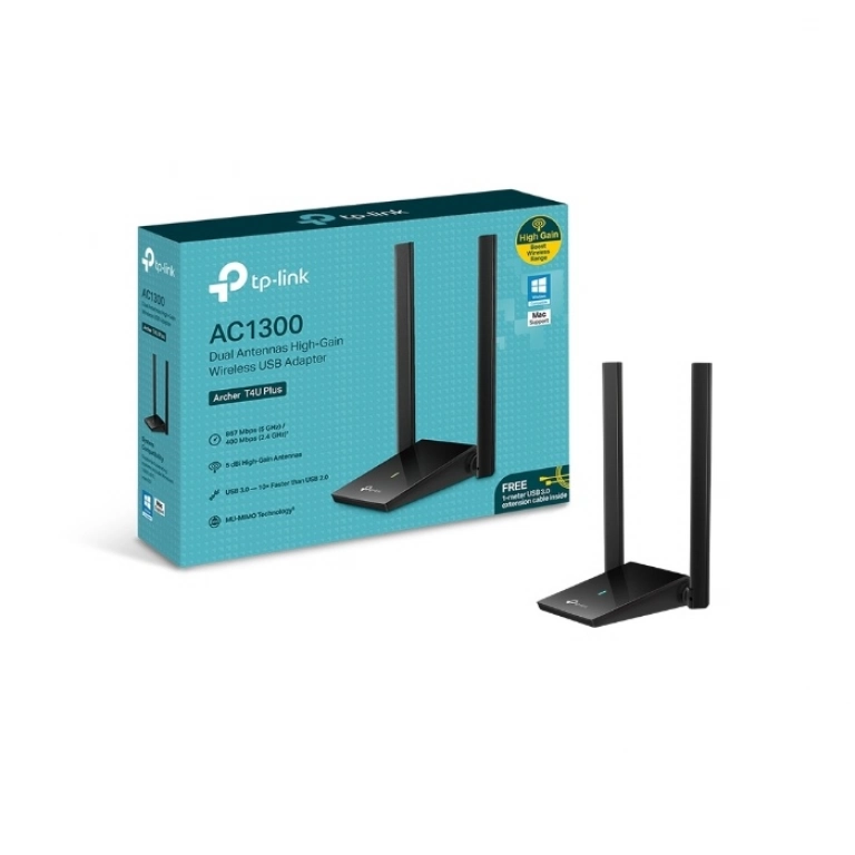 Adaptador Inal�mbrico USB TP-LINK Archer T4U Plus | AC1300, Alta Ganancia