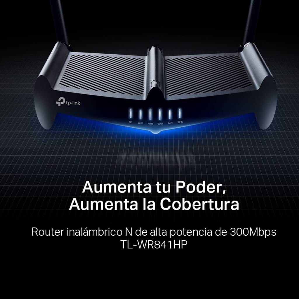 Router Wireless TP-LINK TL-WR841HP 300 Mbps Alta Potencia