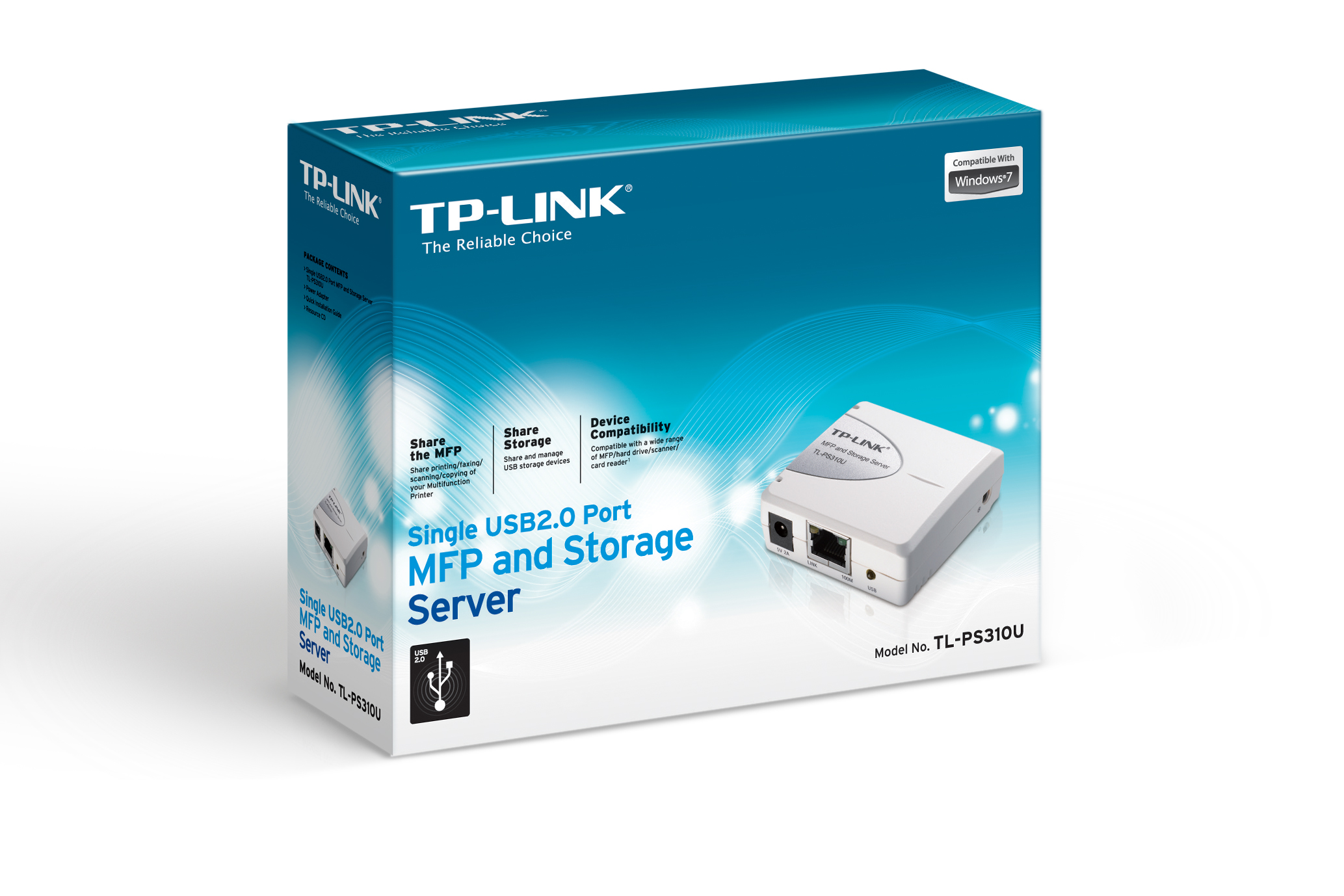 Print Server USB 2.0 TPLink TLPS310U para impresoras multifuncionales