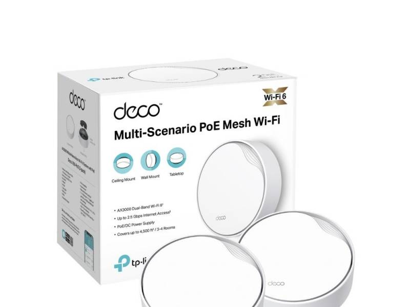 Access Point TP-LINK Deco X50 POE (Pack x2) | AX3000, WiFi 6, Mesh